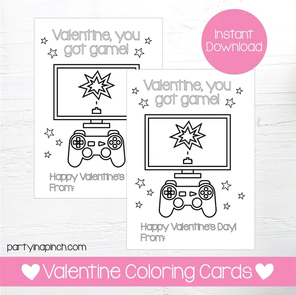 game valentine - Valentine’s Day Coloring